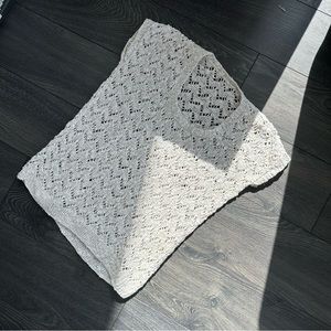 Boho Handmade Cream Crochet Top